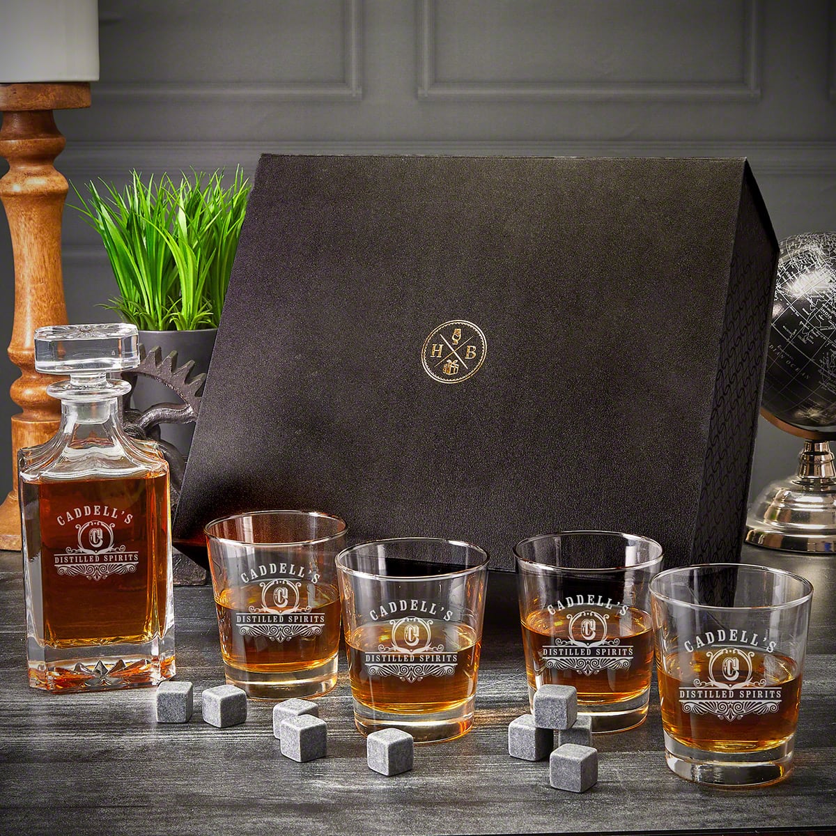 Logo Engraved Glassware, Whiskey Glasses (Set of 6) shops