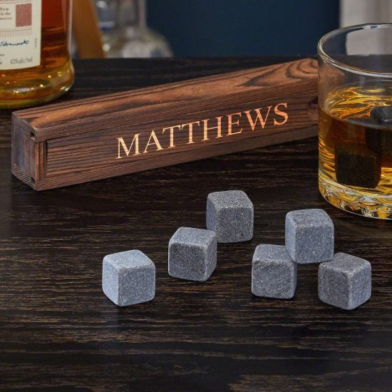 Golf Ball Whiskey Chillers and Pouch for Freezer - Set of 2 - Crystal Glass  Whiskey Stones for Chilling Vodka, Whiskey, and Scotch - Each Stone Keeps