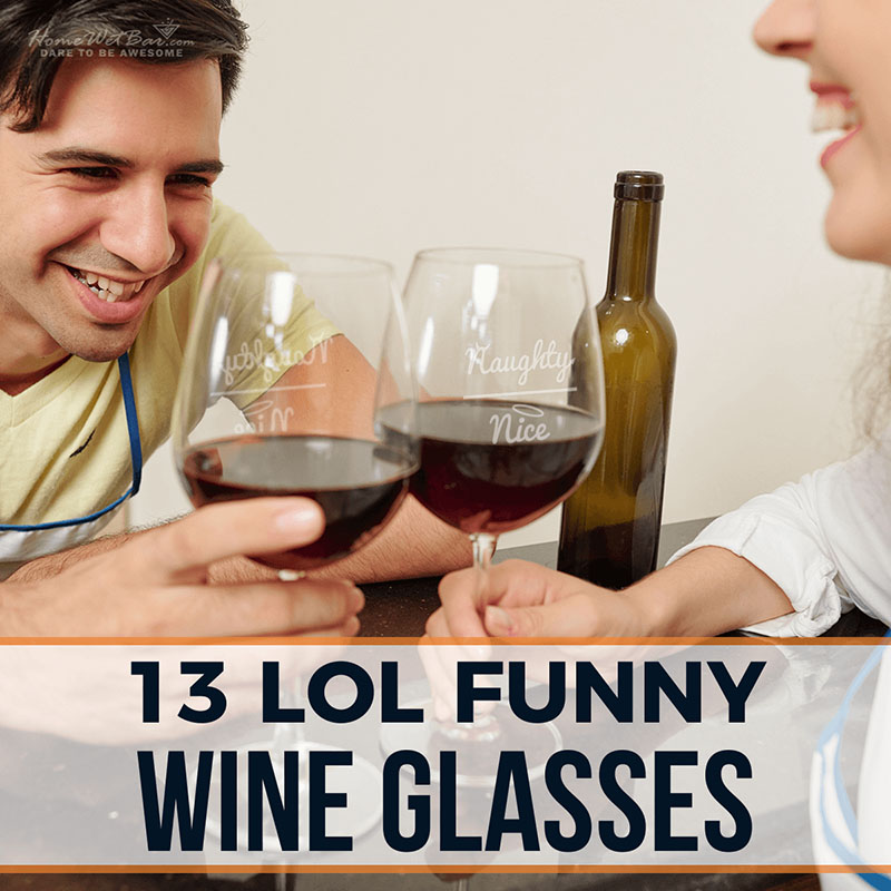 Funny drinking glasses
