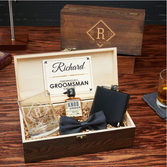 Groomsmen Gift Box Complete Groomsman Gift Set Black Watch 