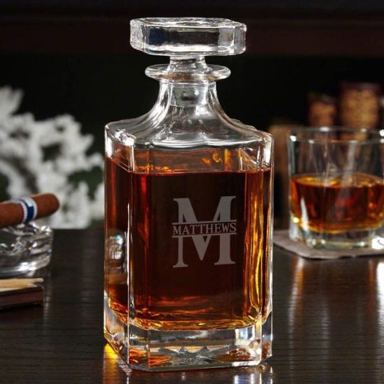 Personalized Whiskey Decanter Groomsmen Gift Idea