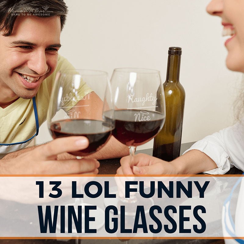 13 LOL Funny Wine Glasses - HomeWetBar