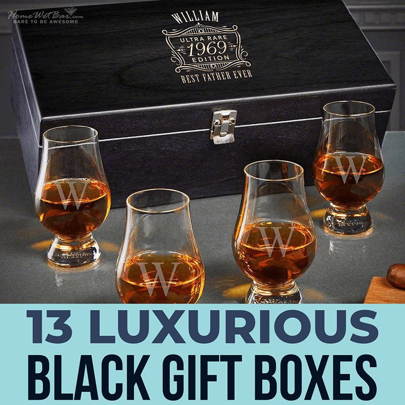 13 Luxurious Black Gift Boxes - HomeWetBar