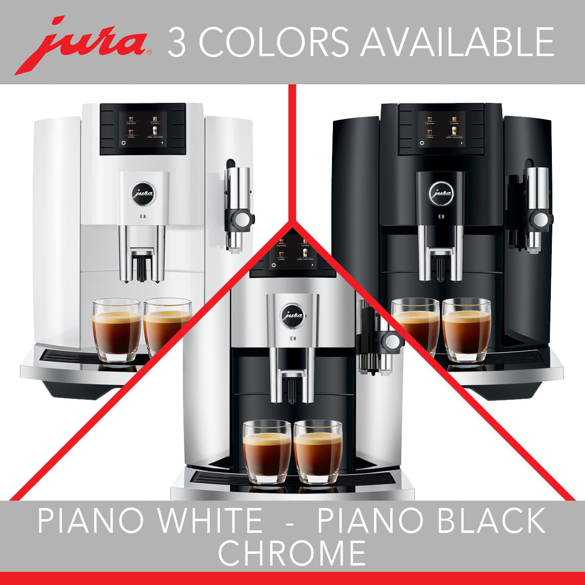 JURA E8 Fully Automatic Espresso Machine