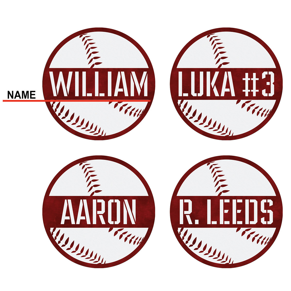 Play Ball Custom Name Sign