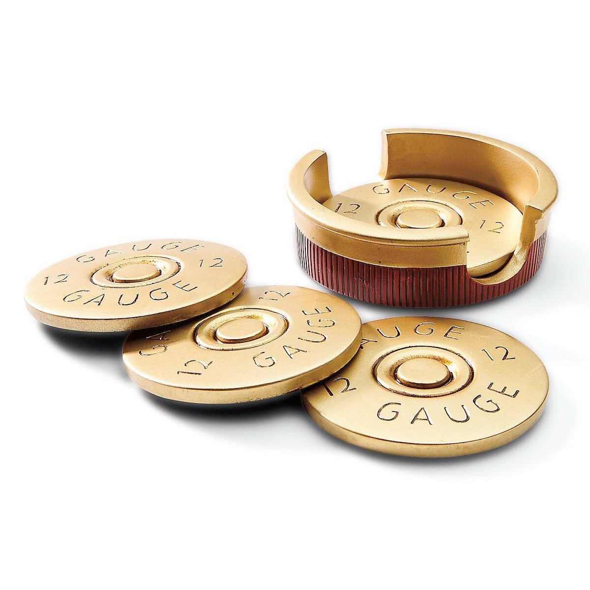 12 Gauge Shotgun Shell Coaster Set