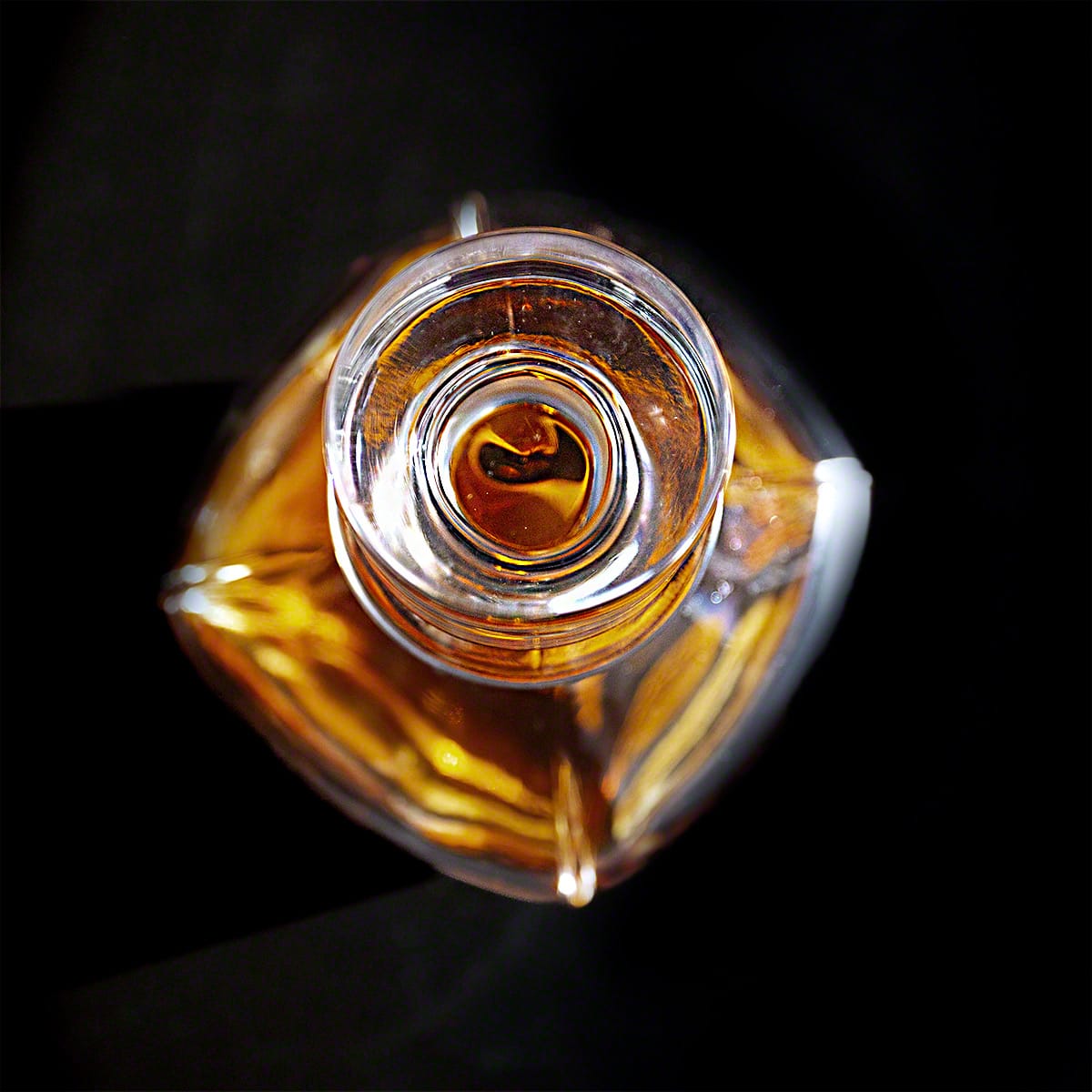 Draper Custom Bourbon Decanter Set with Crystal Glencairn Glasses Wood Box