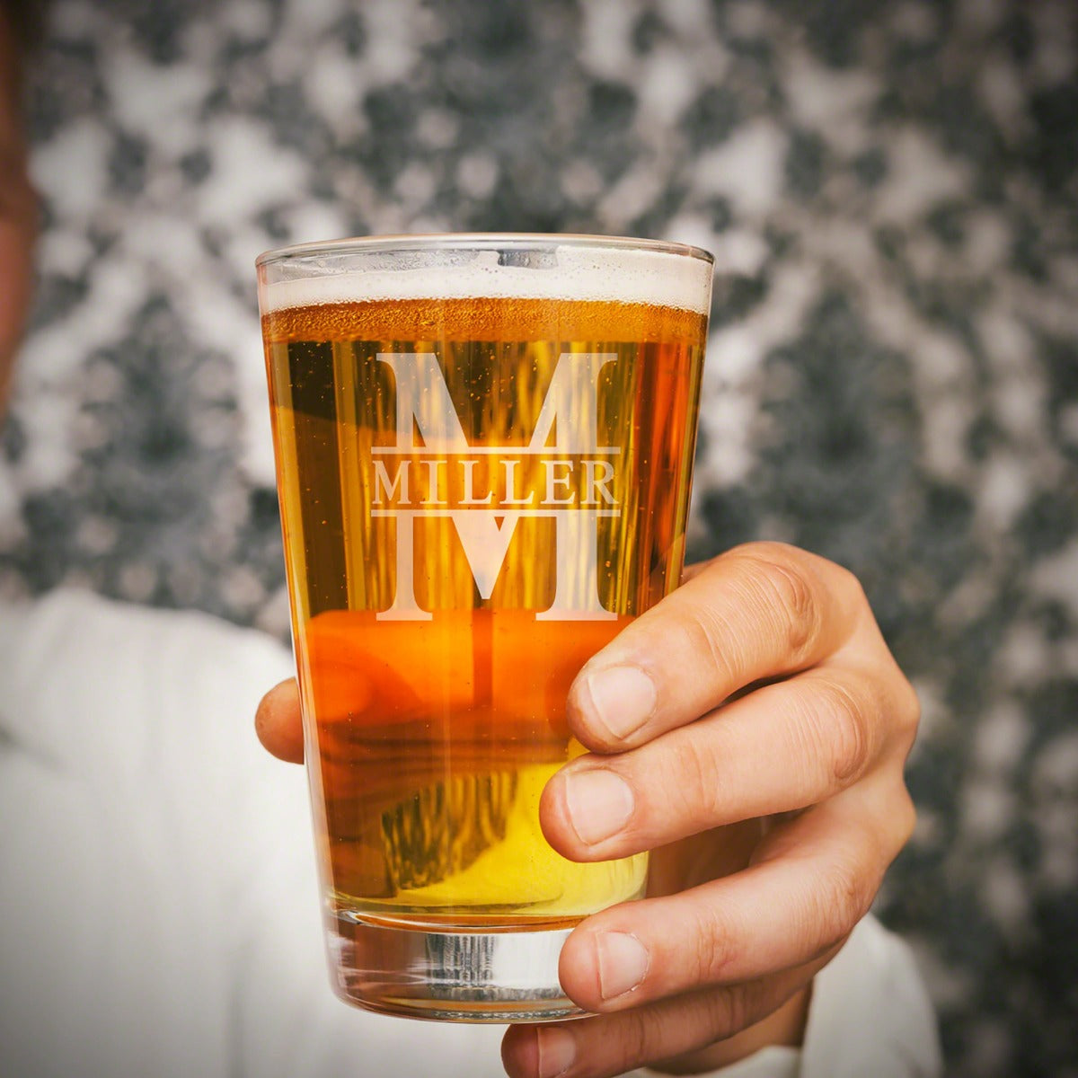 Personalized Pint Glass Cool Groomsmen Gift