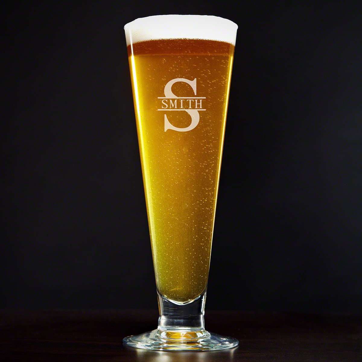 Personalized Grand Footed Pilsner Glass 