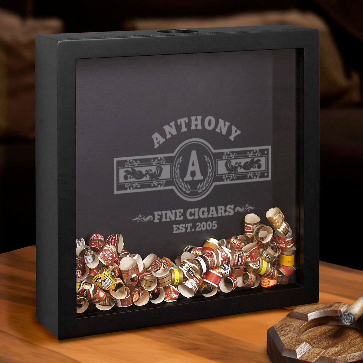 Cigar Aficionado Custom Shadow Box - Cigar Band Holder