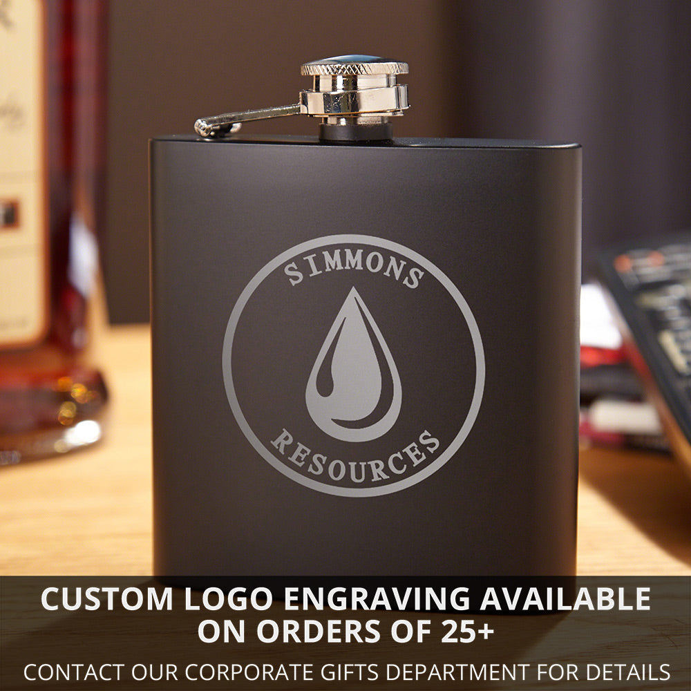 Army Crest Personalized Blackout Flask Army Gift
