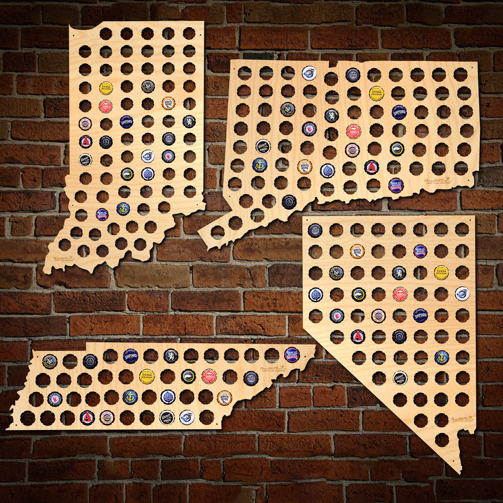Beer Cap Map of Your Home State