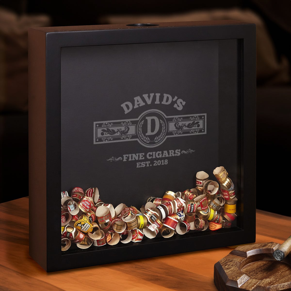 Cigar Aficionado Custom Shadow Box - Cigar Band Holder