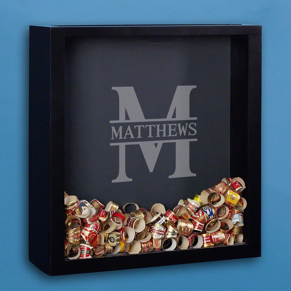 Personalized Shadow Box for Cigar Bands