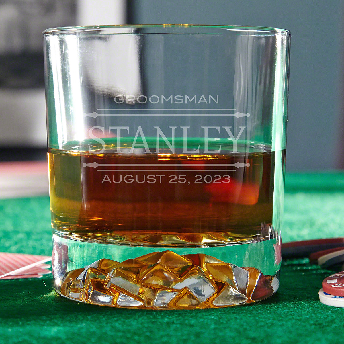 Engraved Whiskey Glass Unique Groomsmen Gift Idea