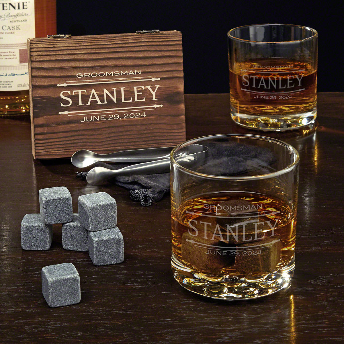 Personalized Whiskey Set - Gift for Groomsmen