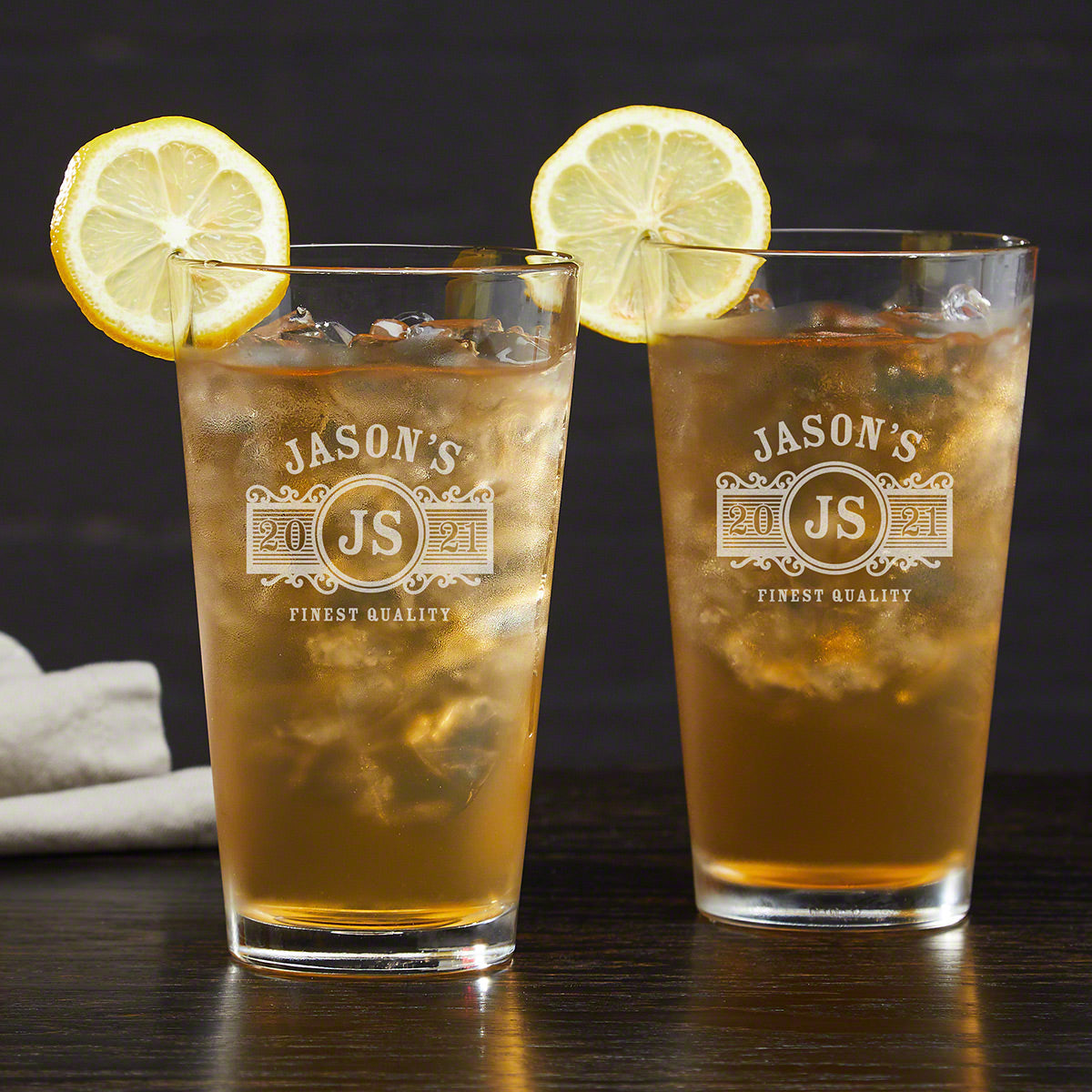 Personalized Long Island Iced Tea Glasses