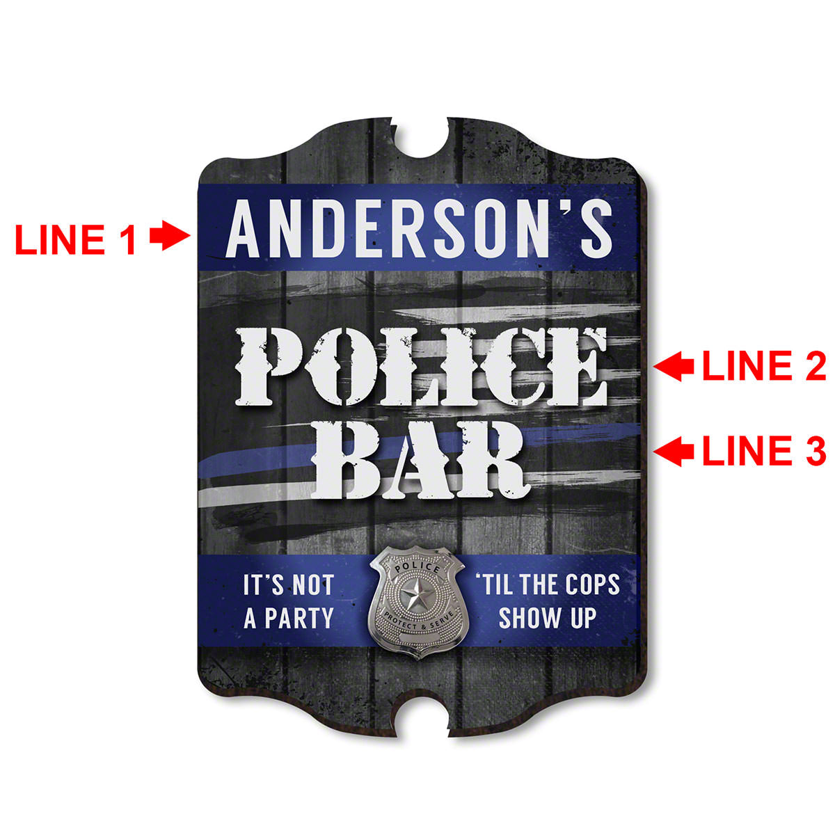 Not a Cop Party Personalized Sign - Gift for Cops