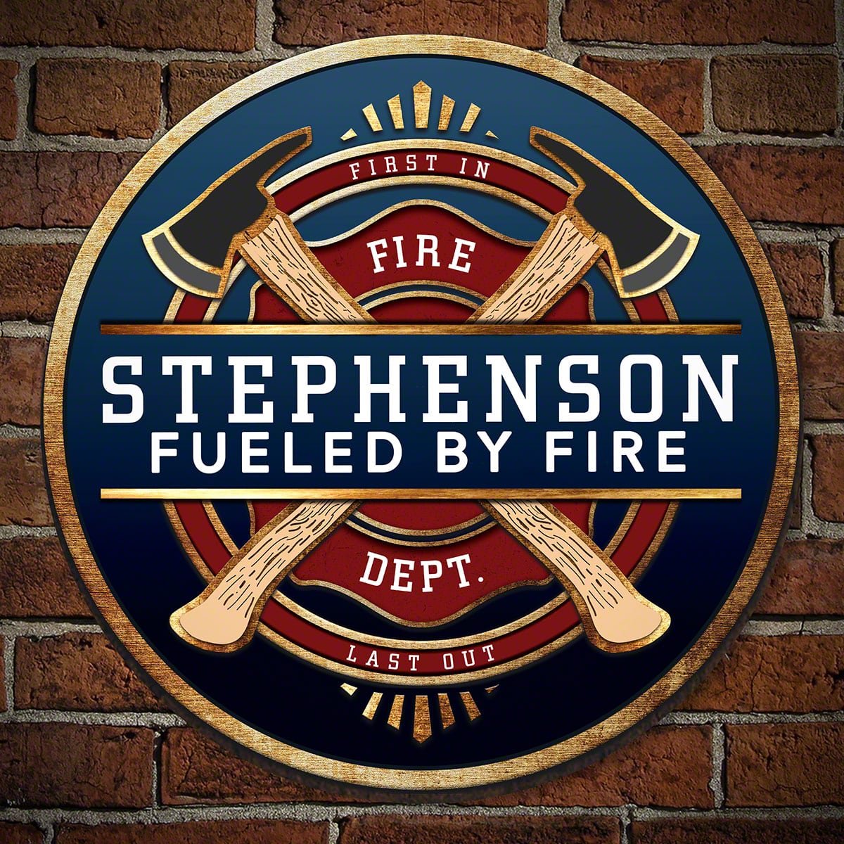 FireFighter Brotherhood Personalized Sign - Firefighter Gift