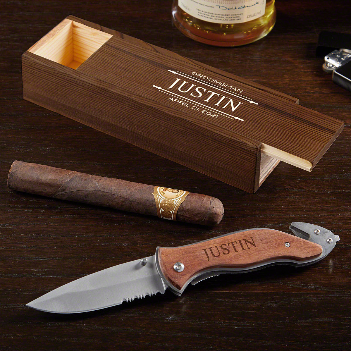 Personalized Pocket Knife Gift Set