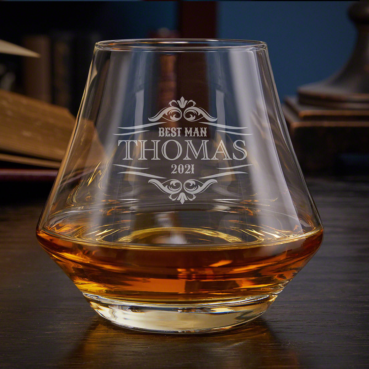 Custom DiMera Whiskey Glass