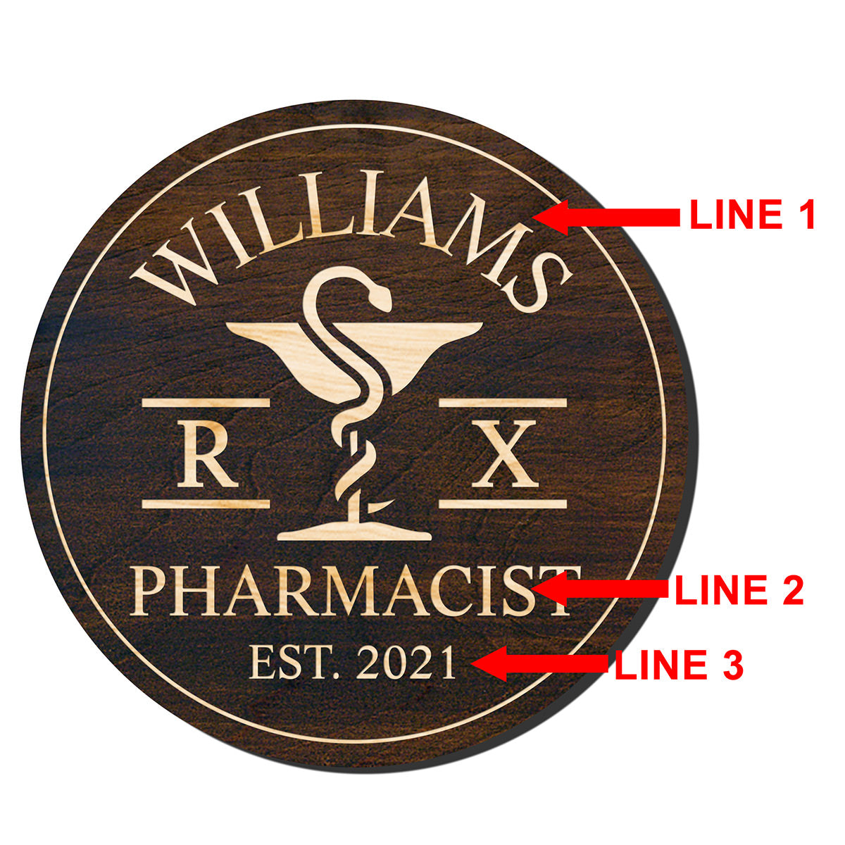 Personalized Pharmacy Sign - Pharmacist Graduation Gift
