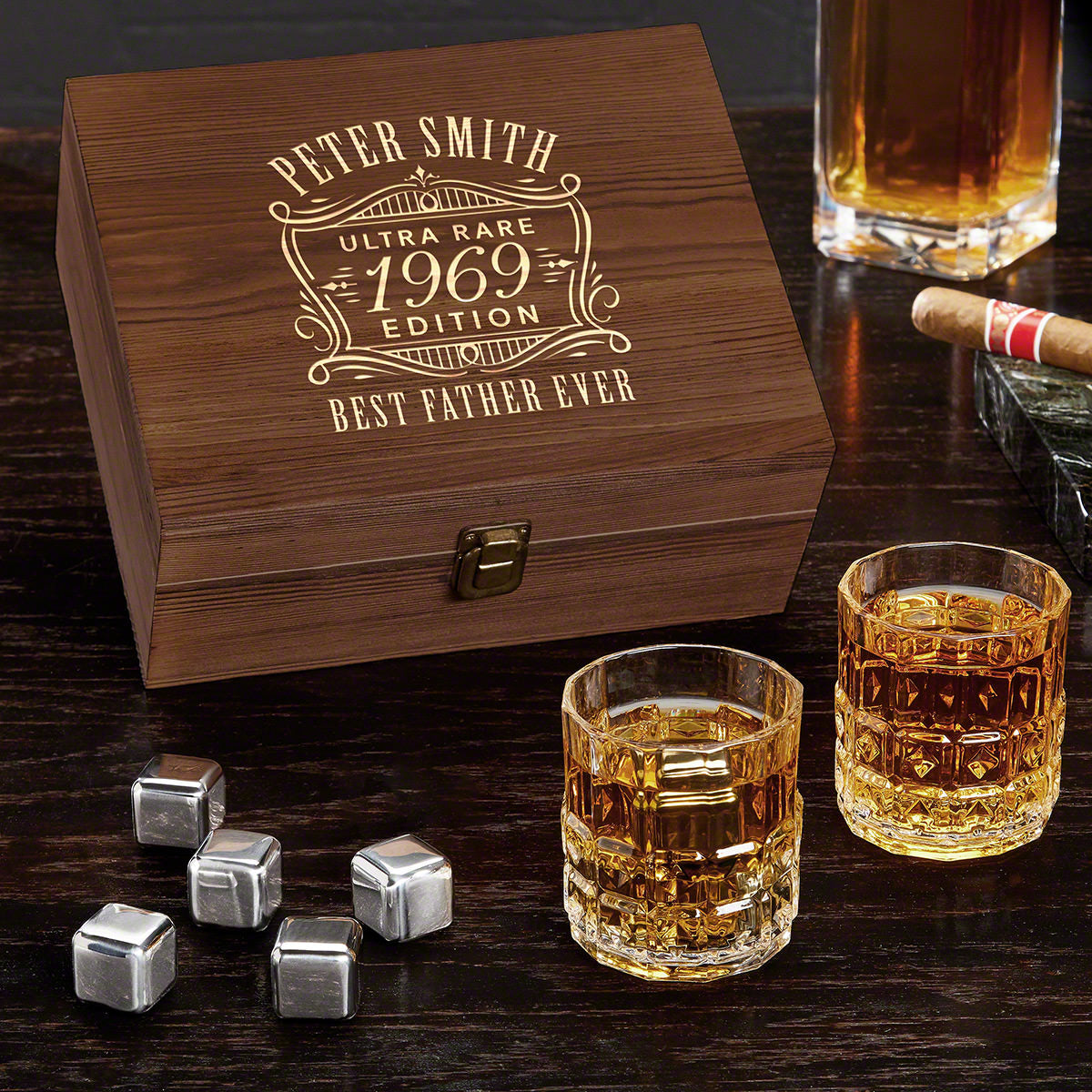 Edition Personalized Whiskey Box Set