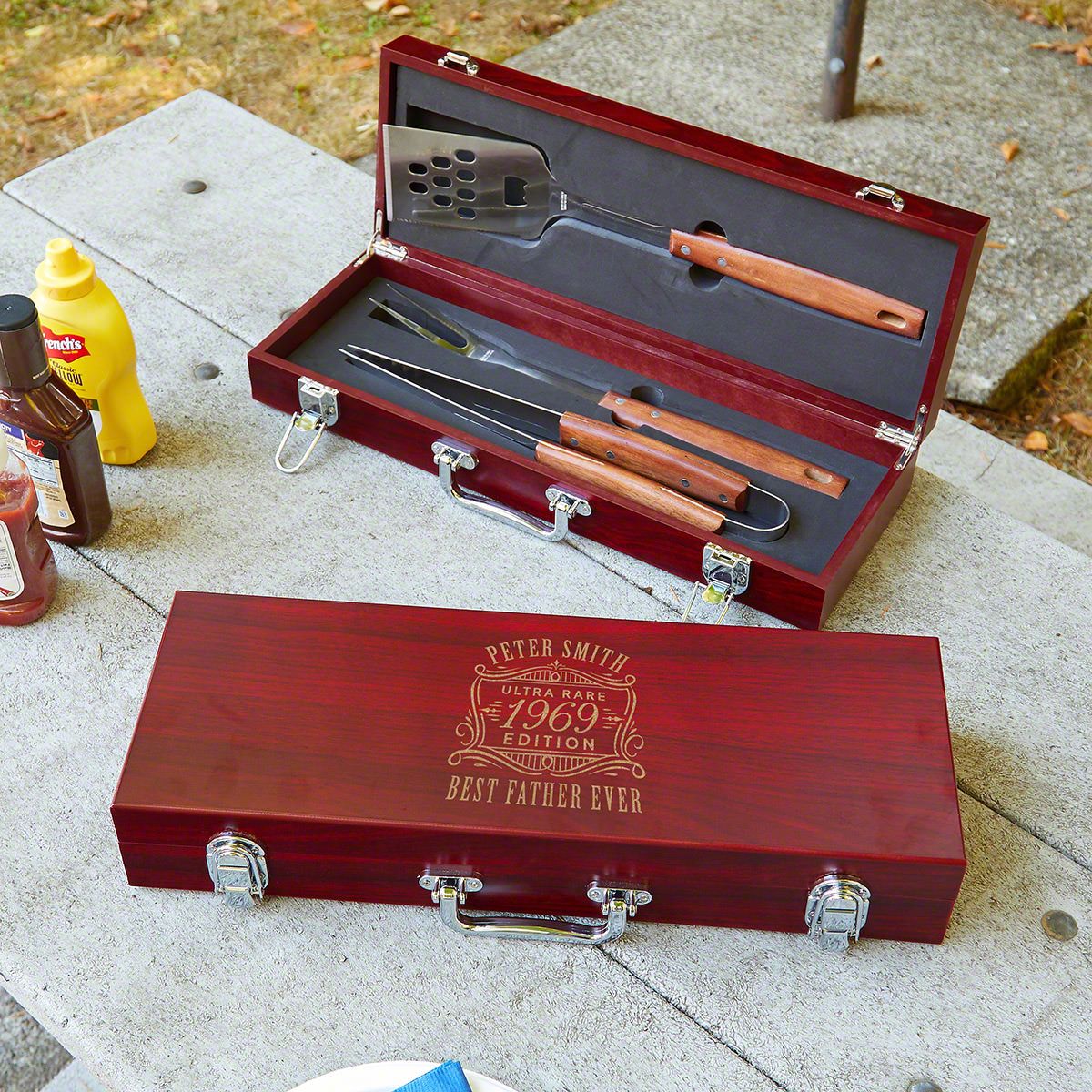 Rosewood Personalized Grilling Tools