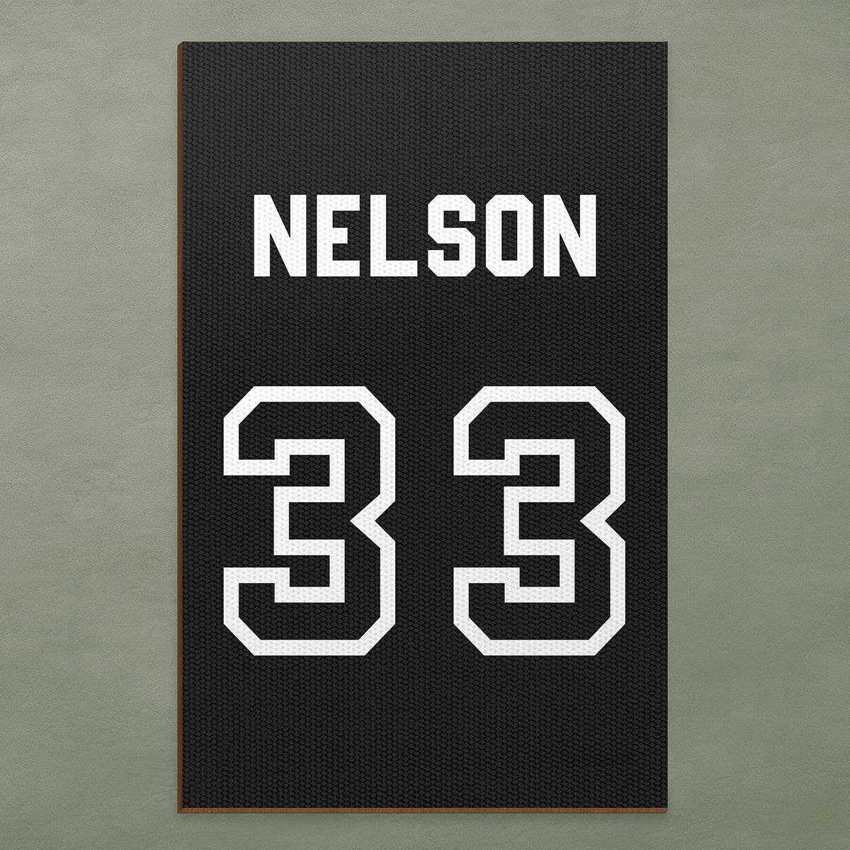 Custom Sports Jersey Number and Name Sign