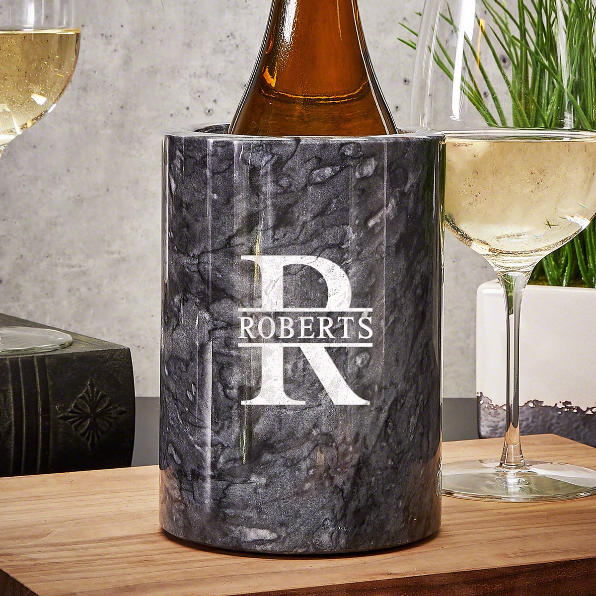 Personalized Marble Wine Chiller