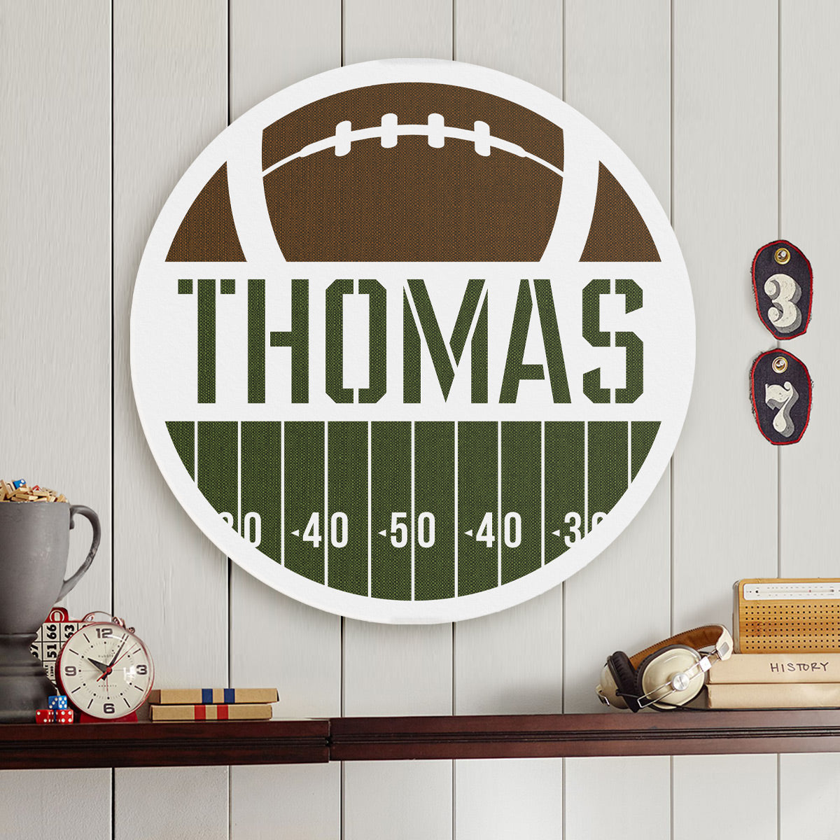 Football Fanatic Custom Name Sign