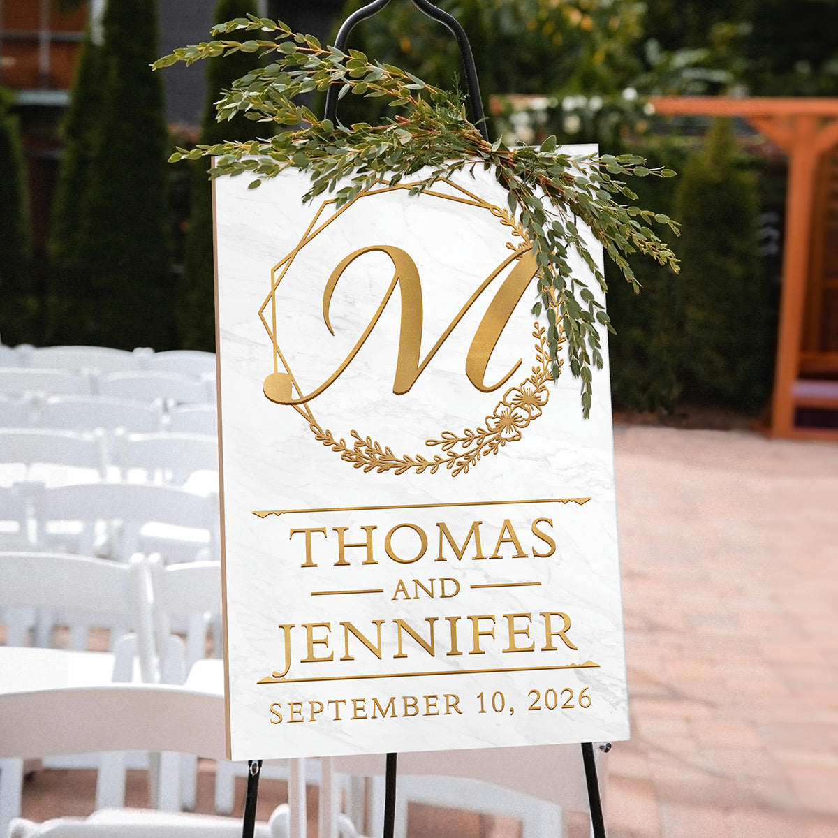 Unity Monogram Wedding Sign