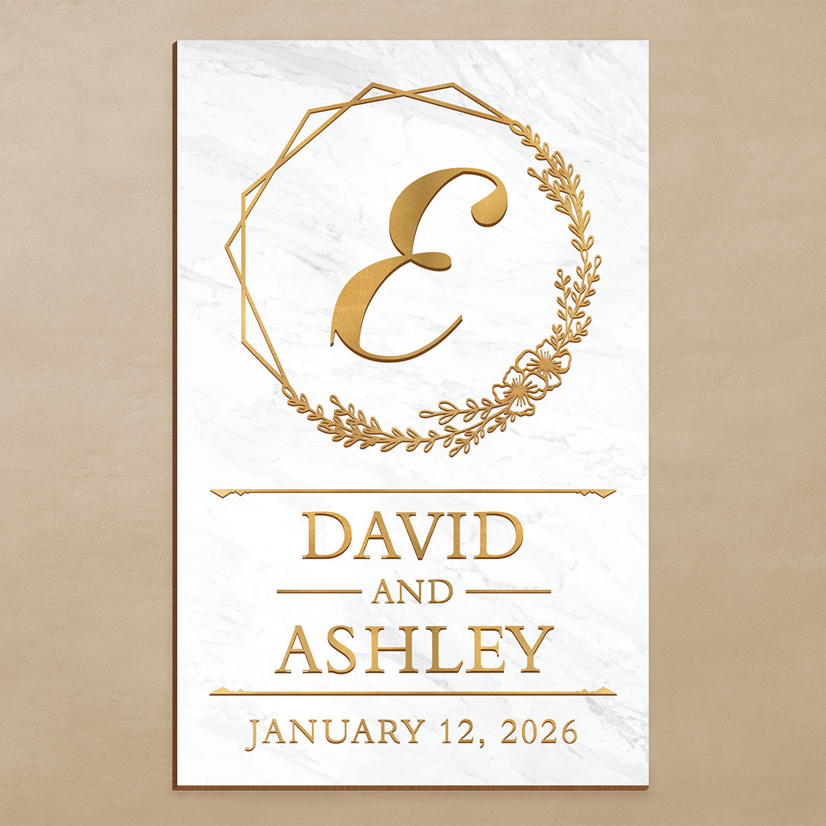 Unity Monogram Wedding Sign