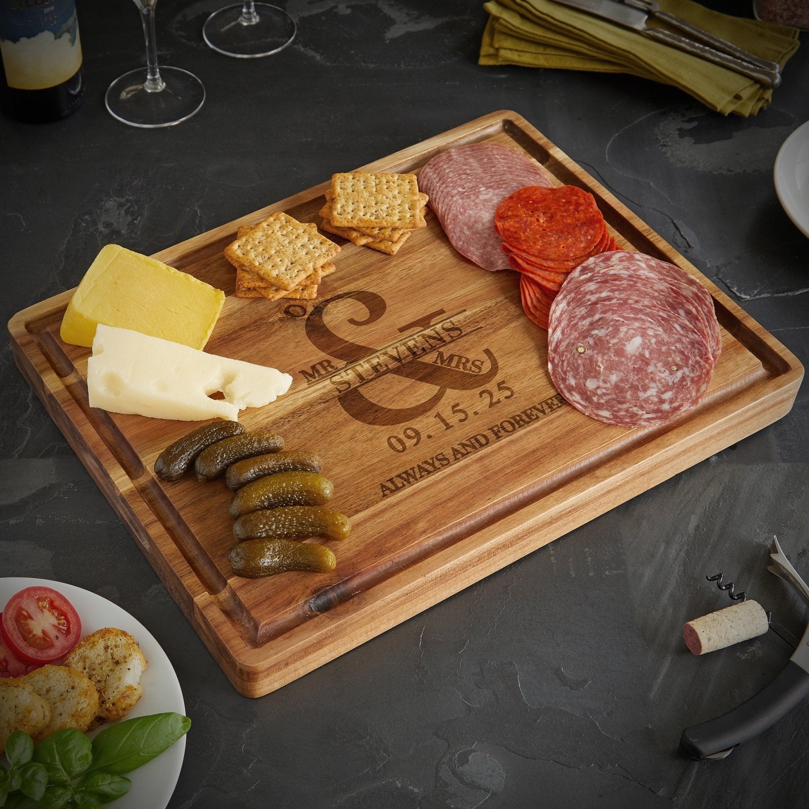 Exotic Wood Species Charcuterie Boards | Wedding Platter | Meat & Cheese Boards | popular Exotic Serving Board | Charcuterie Boards With Handles