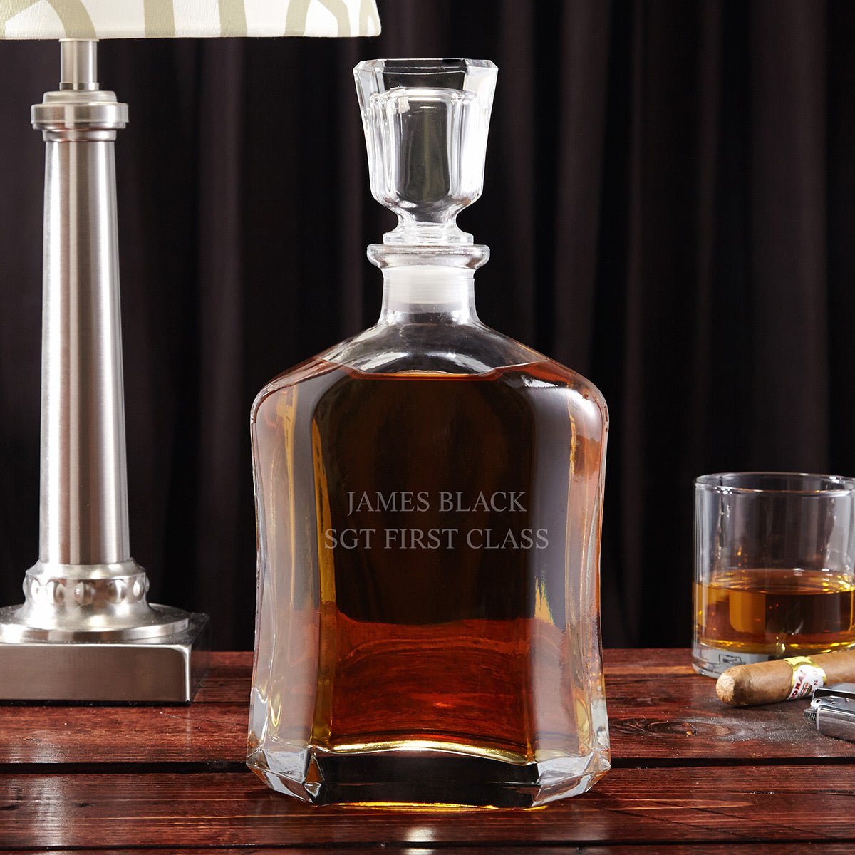 Air Force Gifts Personalized Argos Whiskey Decanter Set with Box