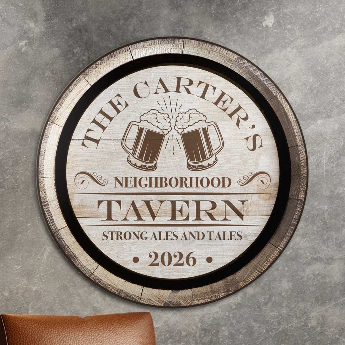 Ales and Tales Neighborhood Tavern Custom Sign