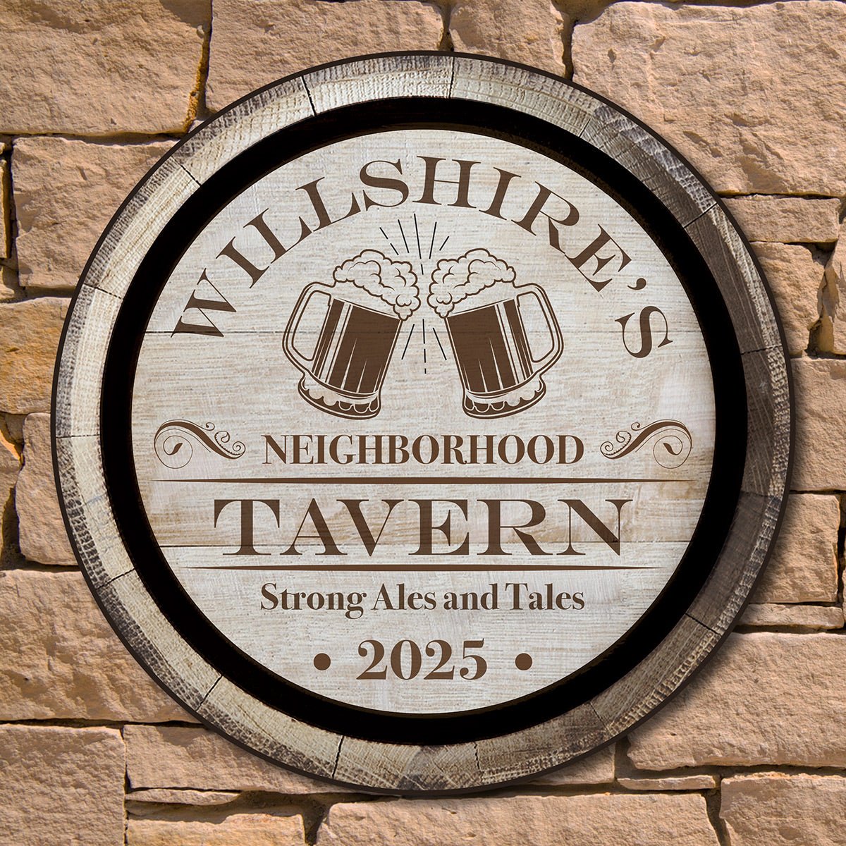 Ales and Tales Neighborhood Tavern Custom Sign