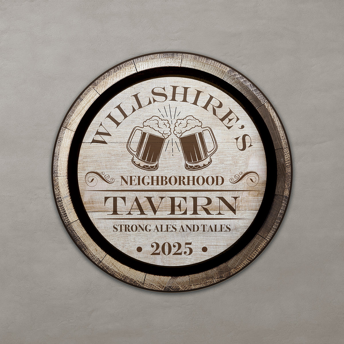 Ales and Tales Neighborhood Tavern Custom Sign