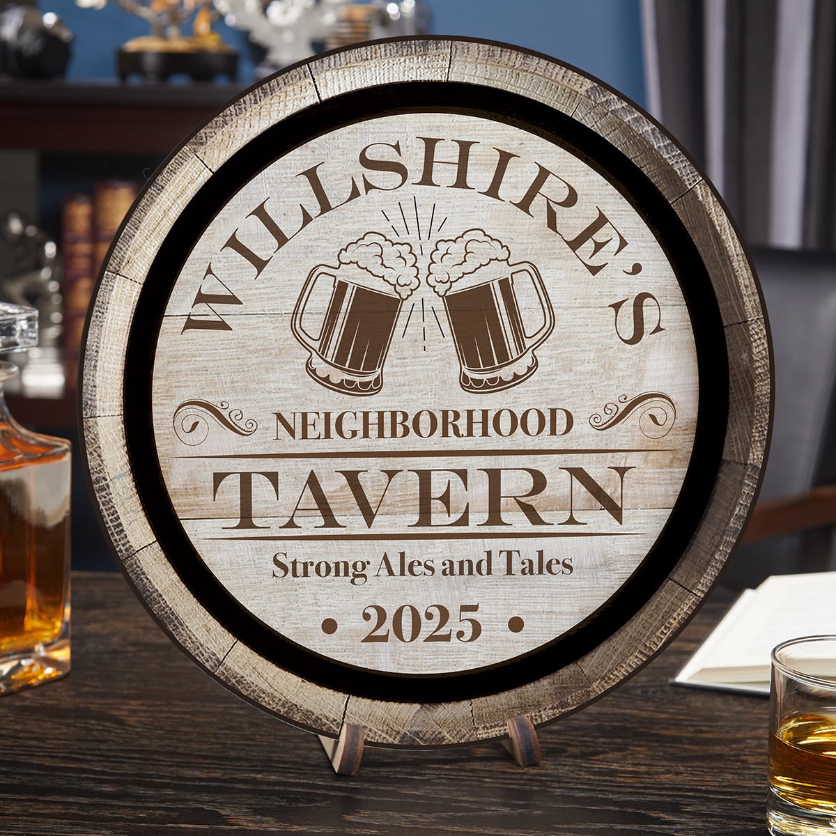 Ales and Tales Neighborhood Tavern Custom Sign