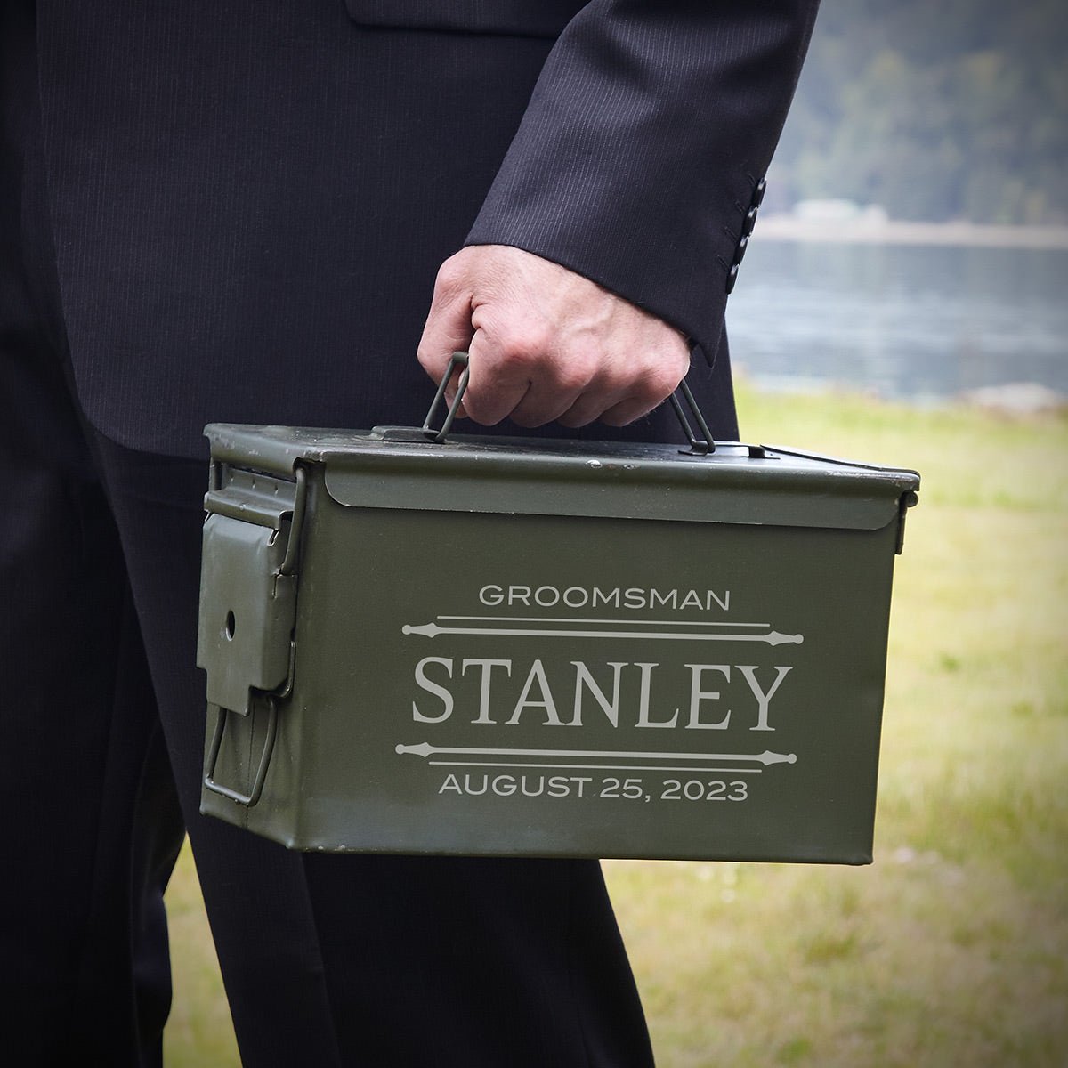 Personalized Stanford 50 Cal Ammo cheapest Box Gift Set - Manly Groomsmen Gifts, Best Man Proposal, Engraved Cigar Case, Groomsman Gift, Pocket Knife