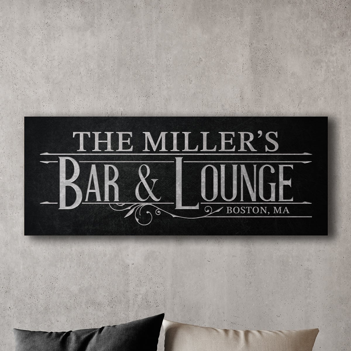 Art Deco Custom Bar and Lounge Sign