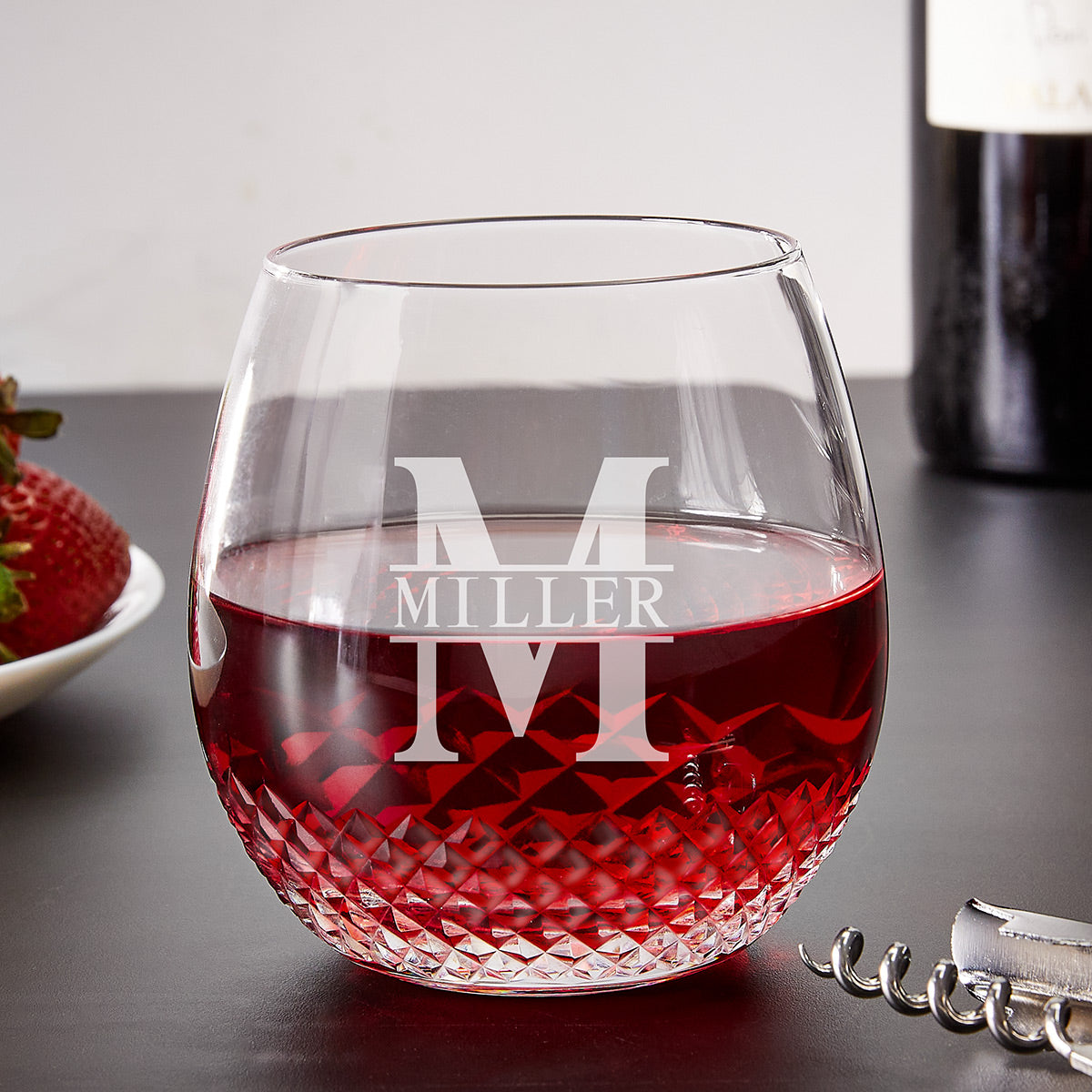 Avignon Custom Crystal Wine Glass Stemless