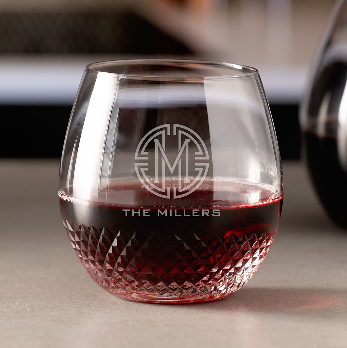 Avignon Custom Crystal Wine Glass Stemless