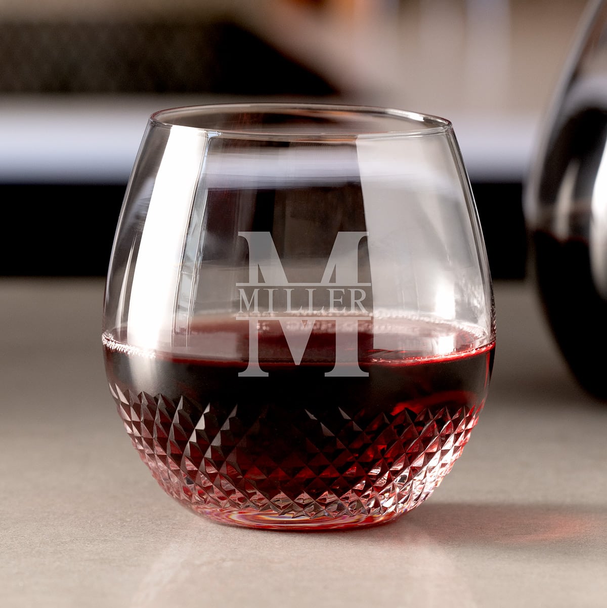 Avignon Custom Crystal Wine Glass Stemless