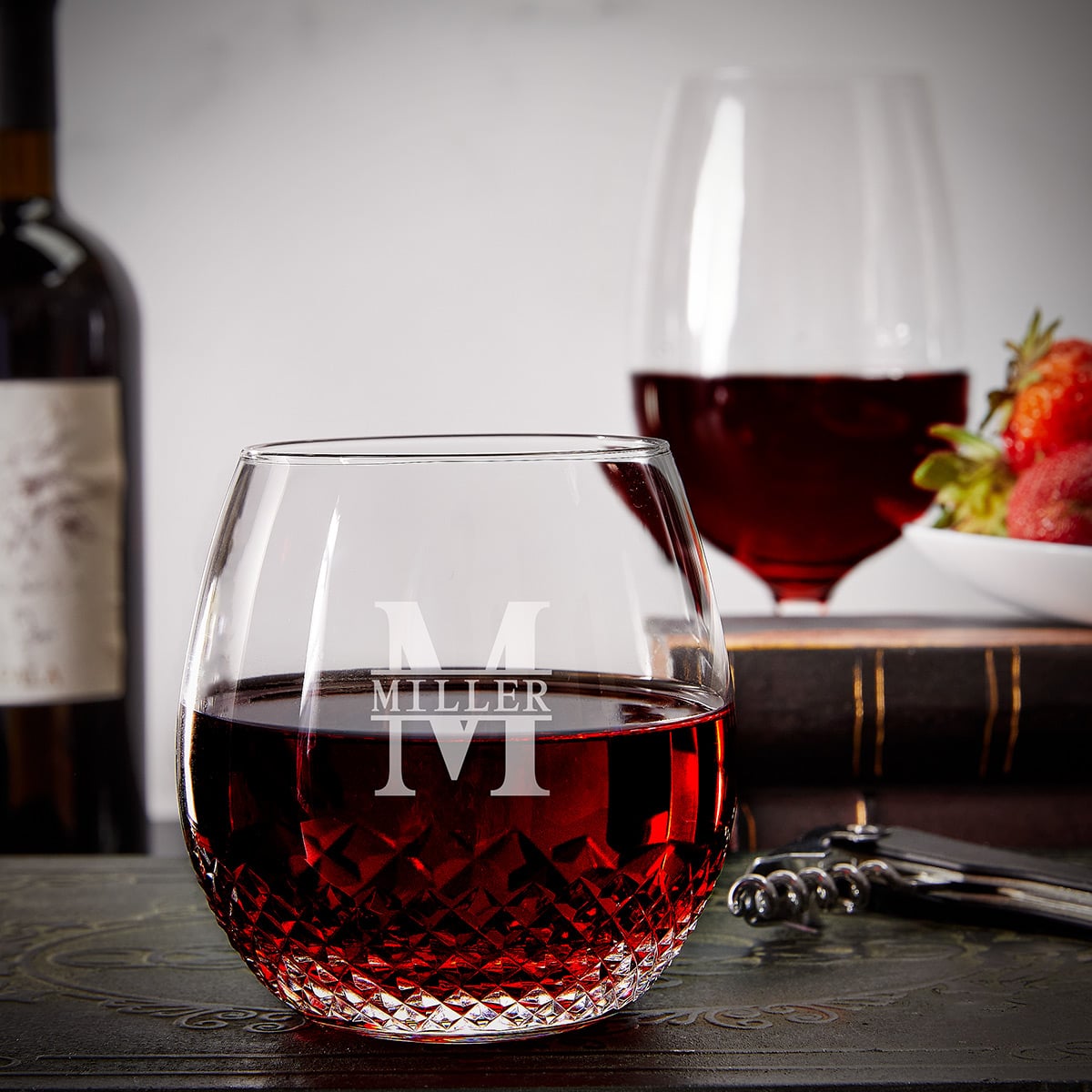 Avignon Custom Crystal Wine Glass Stemless