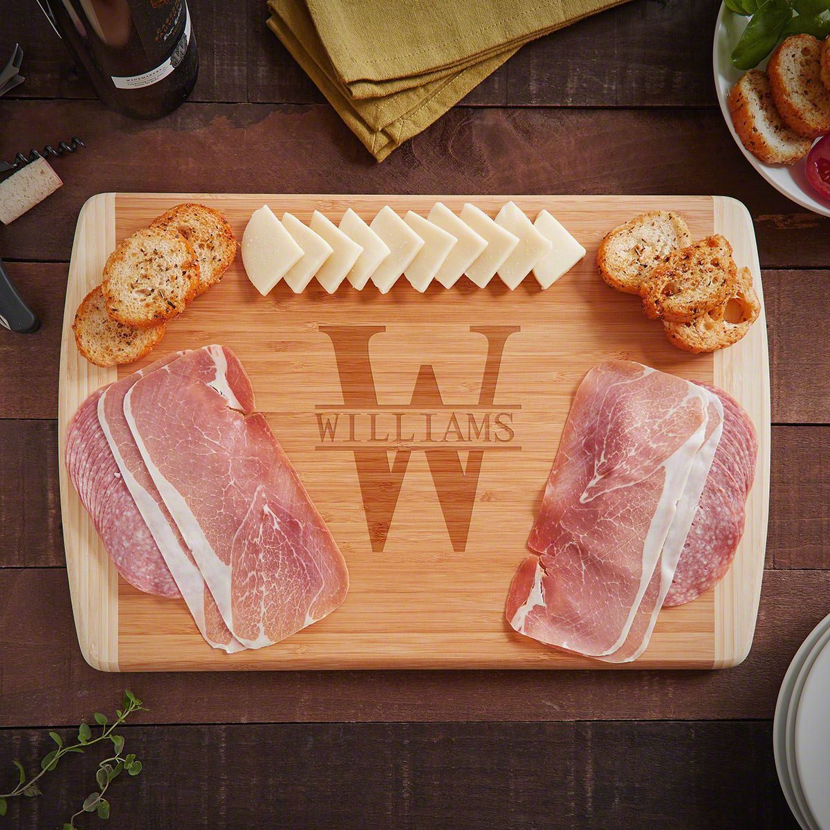 Bamboo Custom Cutting Board - (1in Thick)