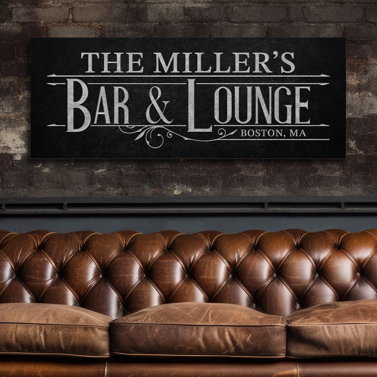 Art Deco Custom Bar and Lounge Sign