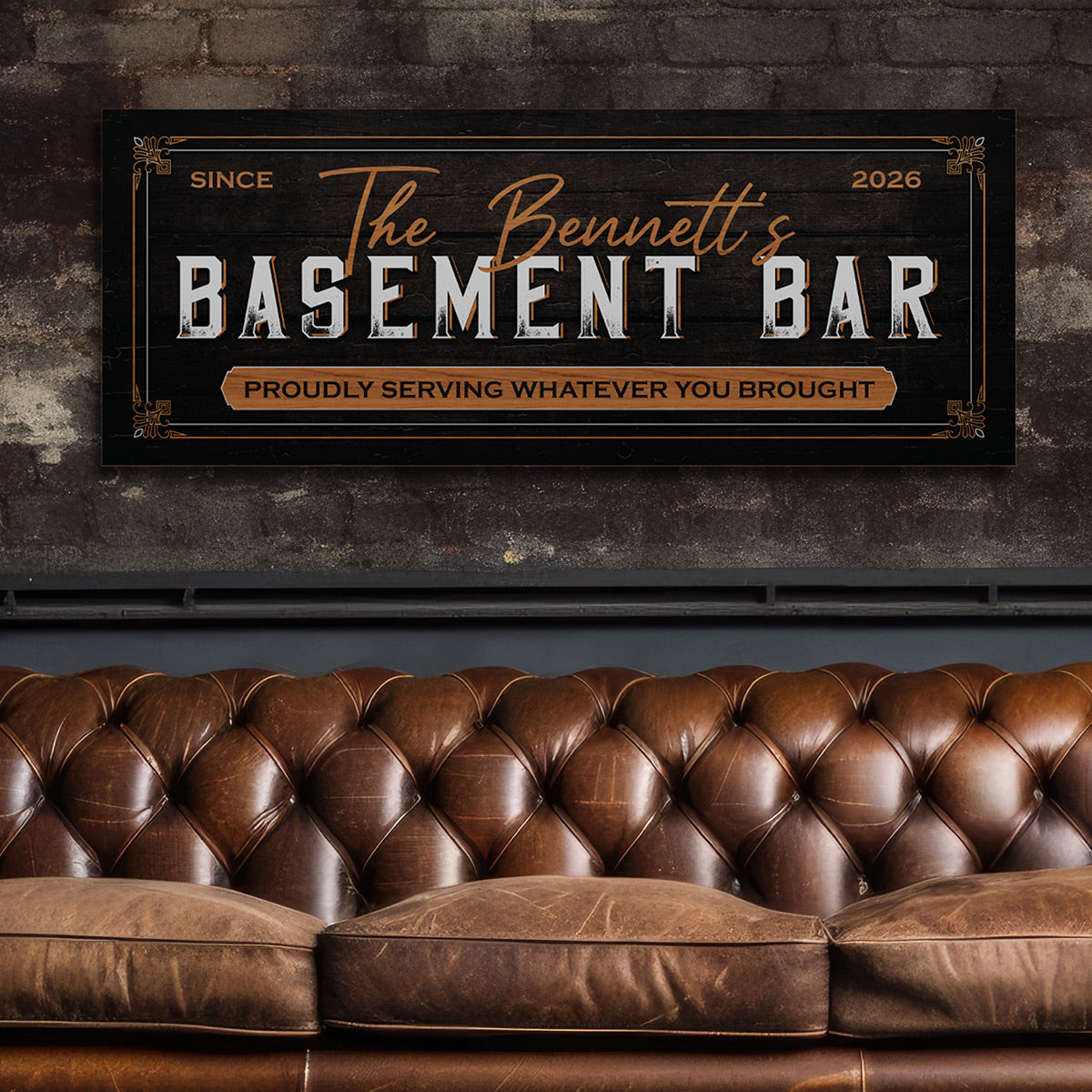 BYO Basement Bar Sign - Custom Bar Sign