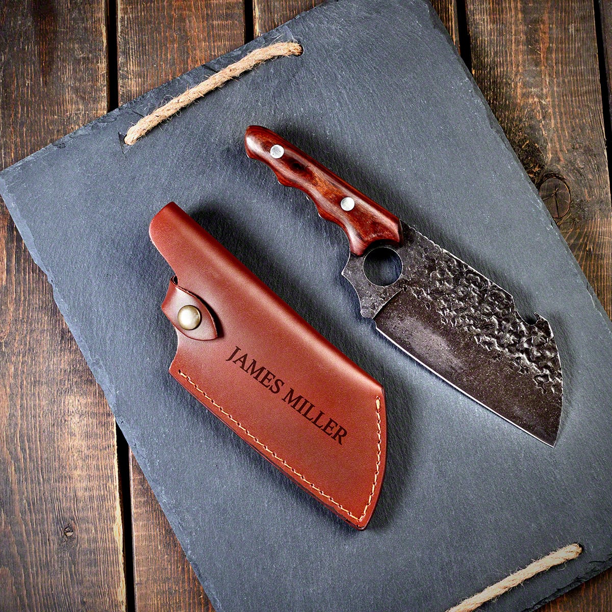 Be Bold Personalized Meat Cleaver Knife w Bottle Opener