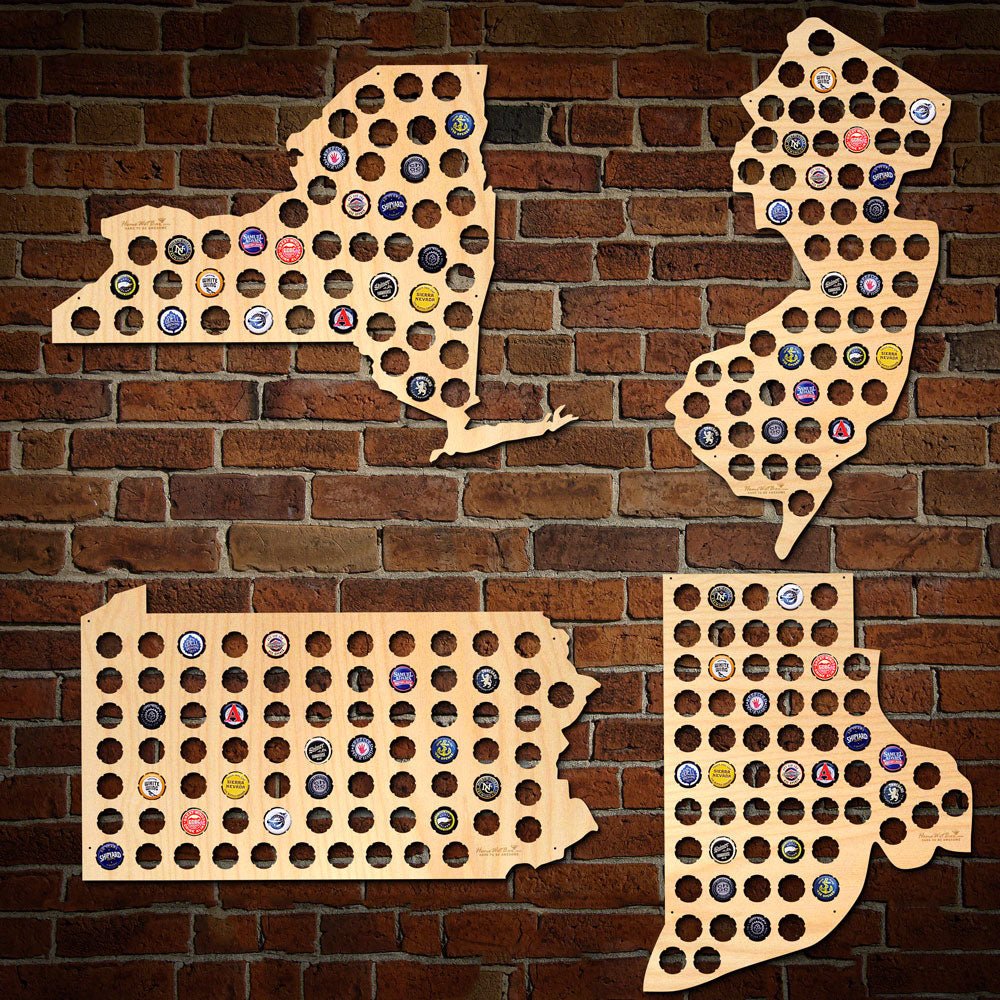 Beer Cap Map of Your Home State